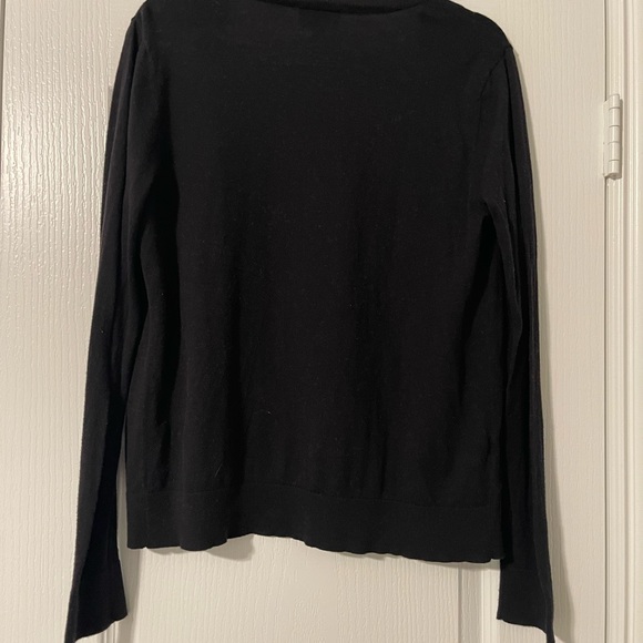 Black Button Up Cardigan Sweater - Picture 3 of 3